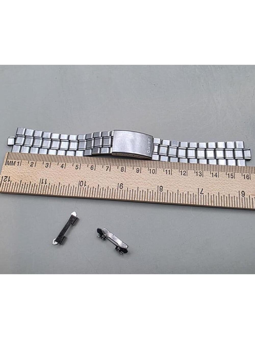 Seiko Stainless Steel Watch Band Bracelet – Silver-Fits 18mm